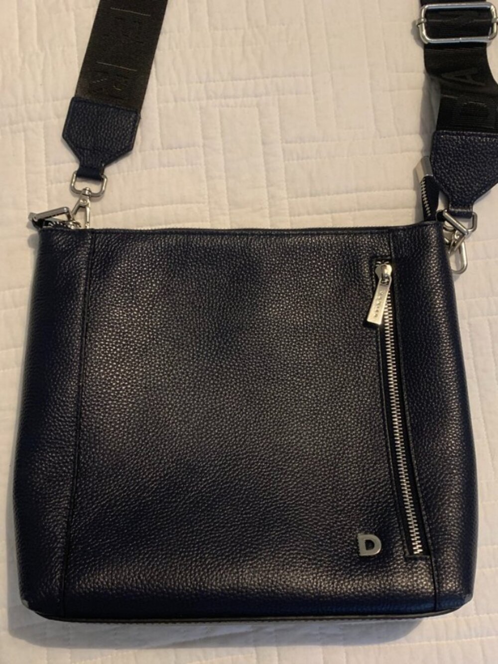 Danier Leather Blue Crossbody Bag